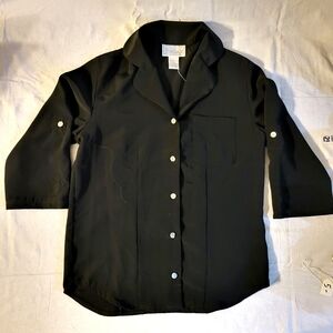Jordan Black Button-Up Shirt NWOT
